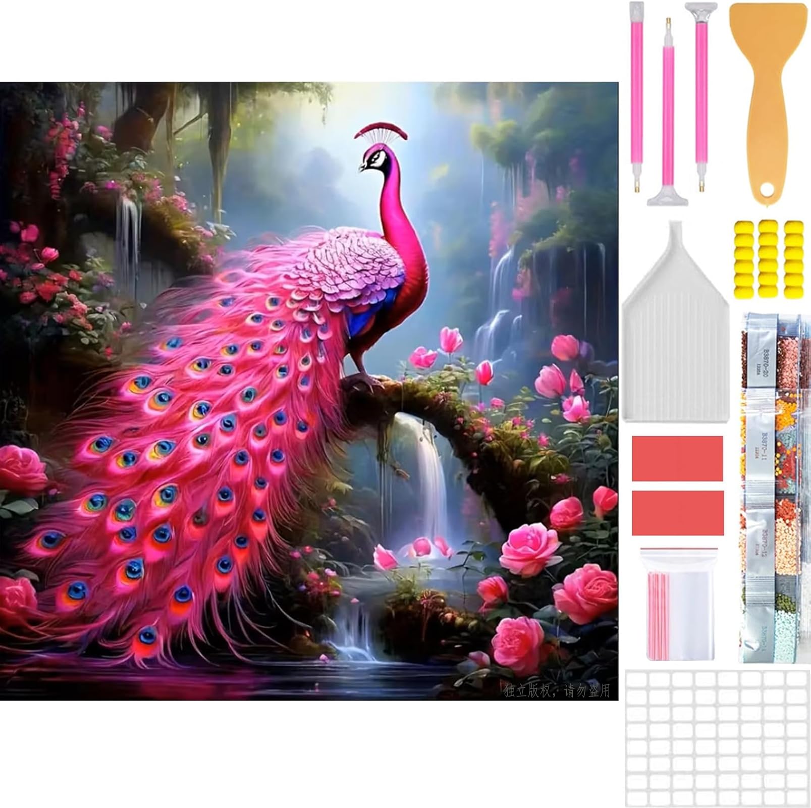 Amyaker ��������ɥ����� ���å� �ԥ󥯥����㥯 ���������ɥӡ������襭�å� DIY ���골�� �⥶���������� 5D �⥶���������� ���������...