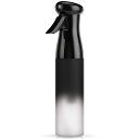 Segbeauty 霧吹き 超微粒 0.3mm ミスト霧吹き スプレーボトル アルコール対応 噴霧器 消毒用 爬虫類 観葉植物 園芸用 化粧水詰め替えボトル 美髪師用 洗車用(300ML 最新型 ブラックラデーション)