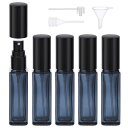 アトマイザー Segbeauty 10ml 5個入り ガラス製 プッシュ式 詰め替え スプレー容器 漏れない ミニボトル スプレーボトル クイック 香水噴霧器 携帯用 詰め替え容器 液漏れ防止 持ち込み可能 通勤 香水スプレー パフューム【10ml 青】