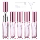 アトマイザー Segbeauty アトマイザー 10ml 5個入り ガラス製 プッシュ式 詰め替え スプレー容器 漏れない ミニボトル スプレーボトル クイック 香水噴霧器 携帯用 詰め替え容器 液漏れ防止 持ち込み可能 通勤 香水スプレー パフューム【1