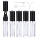 アトマイザー Segbeauty アトマイザー 10ml 5個入り ガラス製 プッシュ式 詰め替え スプレー容器 漏れない ミニボトル スプレーボトル クイック 香水噴霧器 携帯用 詰め替え容器 液漏れ防止 持ち込み可能 通勤 香水スプレー パフューム【1