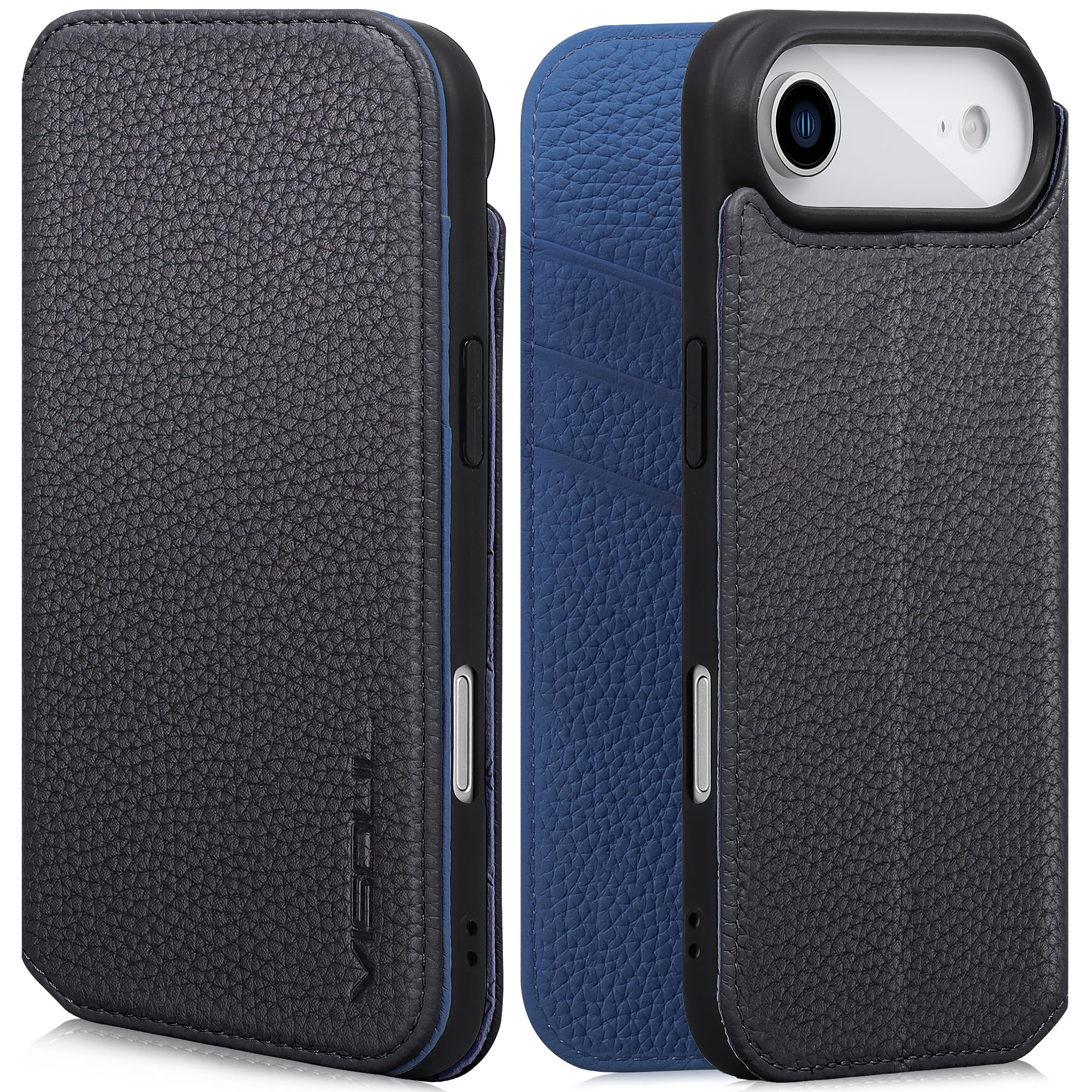 VISOUL iPhone Air 対応 ケース 手帳型 本革 アイフォン エア 手帳型ケース MagSafe対応 スマホケース レザー カード収納 携帯カバー...