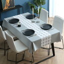 Hopeholic テーブルクロス ビニール おしゃれ テーブルカバー 撥水 PVC製 長方形 tablecloth 汚れ防止 防水 防油 北欧 テーブルマット 耐久 耐熱 ずれにくい 厚手120×180cm グレー