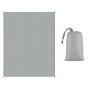 LOYELEY レジャーシート 140x100CM ピクニックマット 折りたたみ 防水 洗える 収納便利 軽量 遠足 キャンプ 持ち運び簡単 四季適用 アウトドア 収納袋付属 (グレー)