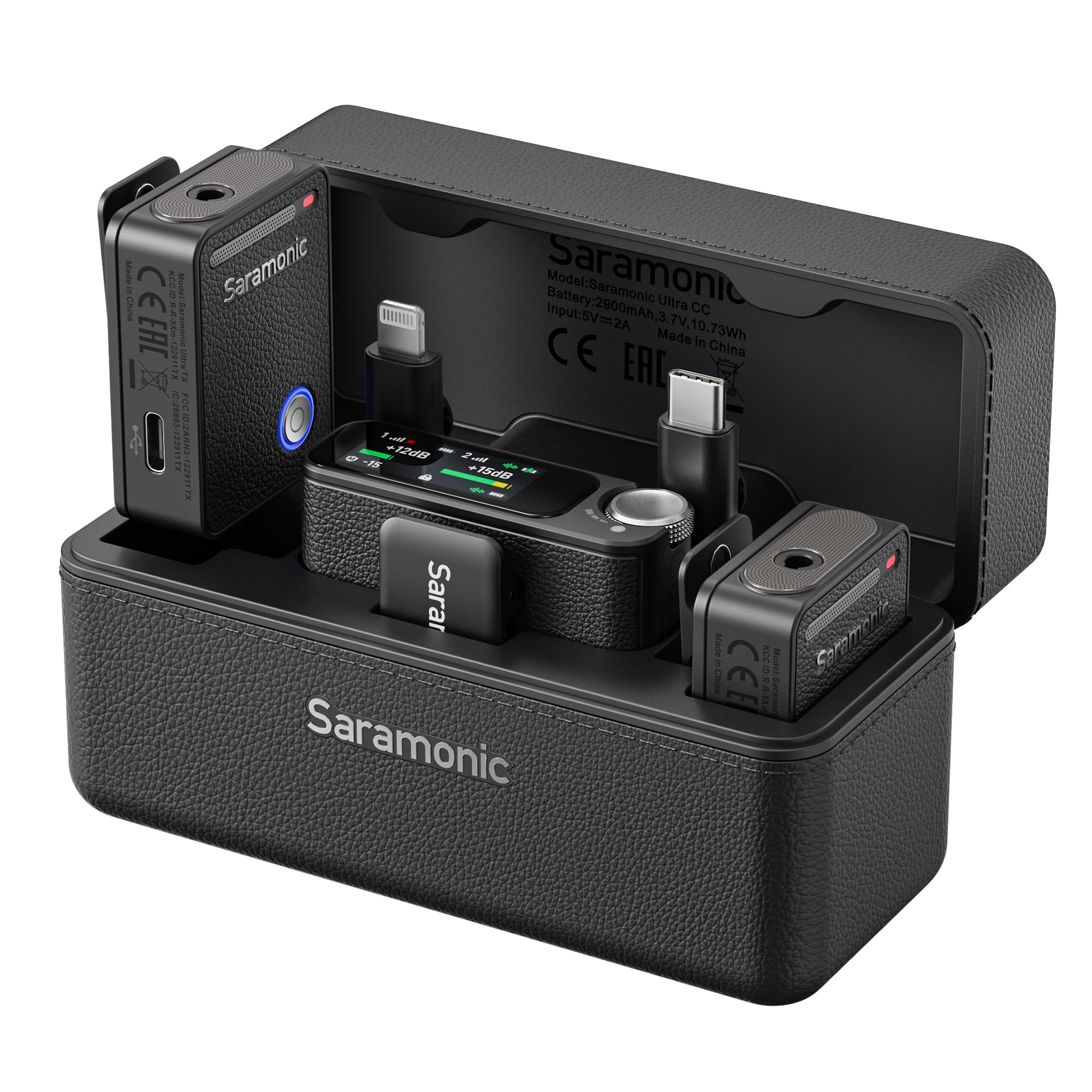 楽天Mr HedgeHogSaramonic Ultra 03 ワイヤレスマイク無線 ラベリブラック iPhone/Android/DSLRカメラ用 ピンマイク クリップ式 瞬時接続 プラグ＆プレイ ノイズ軽減 360°集音 6時間連続使用 vlog撮影/動画配信/生放送等に対応