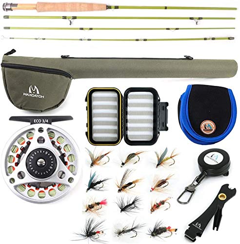 Rakuten - M MAXIMUMCATCH Maxcatch Ultra-lite 山岳渓流用フライロッド 1/2/3ウェイト カーボンロッド フライフィッシングために設計された（7' 3wt 4ピース（ロッドセット））
