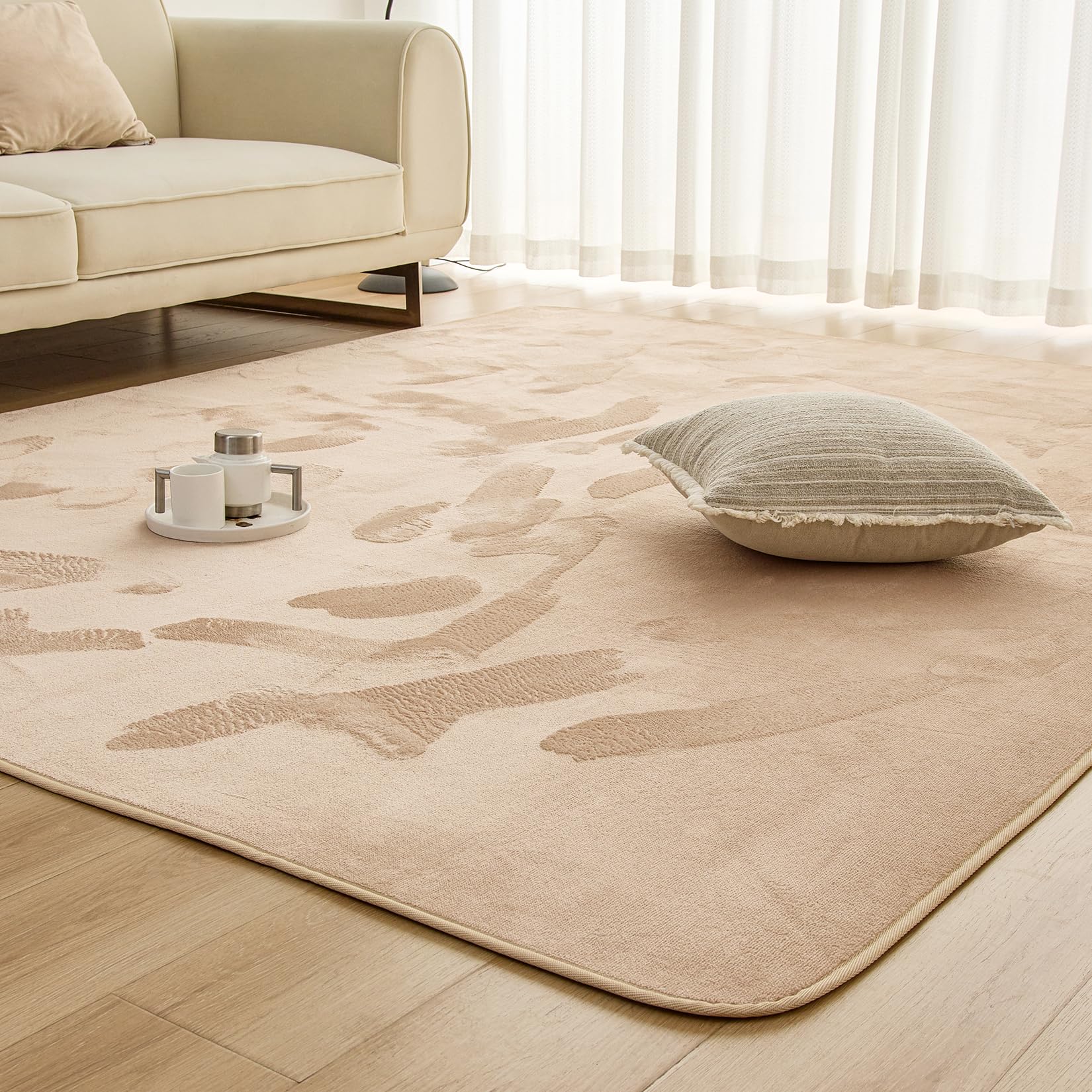 Mensu �����ڥå� �饰 �饰�ޥå� ������ 200��250cm ��3�� �ե��ͥ�饰 �ڻ�ˤ�ȩ����� 24���ֻ�³���ݾý� ��­4mm ���ߤ��� ��...