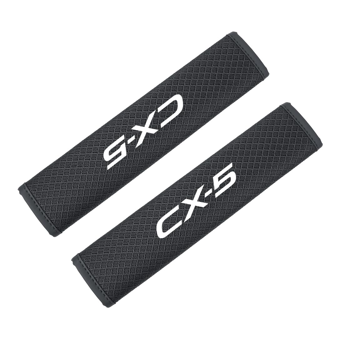 Rakuten - CX-5 適用 シートベルトカバー 車 肩と首の保護 圧迫感軽減 CX-5 CX5 に対応 シートベルトパッド カー アイスシルク生地 涼感 摩擦を防ぎ 便利グッズ 取り付け簡単 カー アクセサリー 2本セット(CX-5 適用,アイスシルク生地)