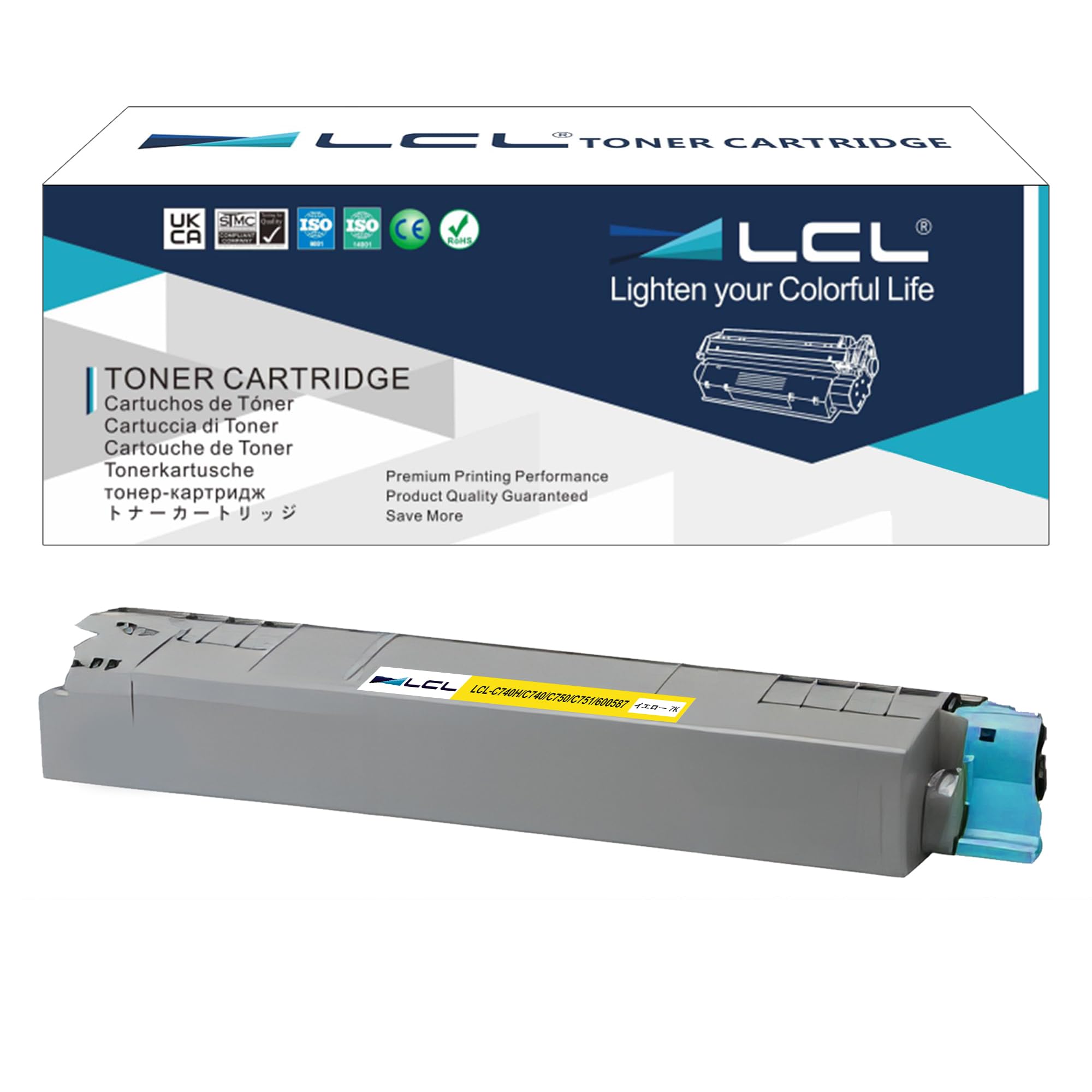 Rakuten - LCL RICOH用 リコー用 C740H C740 C750 C751 600587 600591 増量 再生トナーカートリッジ (1パック イエロー) 対応機種:Ricoh sp C740/SP C750/SP C750M/SP C751/SP C75