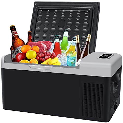 Sumeriy 車載冷蔵冷凍庫 18L -20℃・20℃ 急速冷凍 2WAY電源対応 DC12V24V/AC100V 車載家庭両用 静音 ポ..