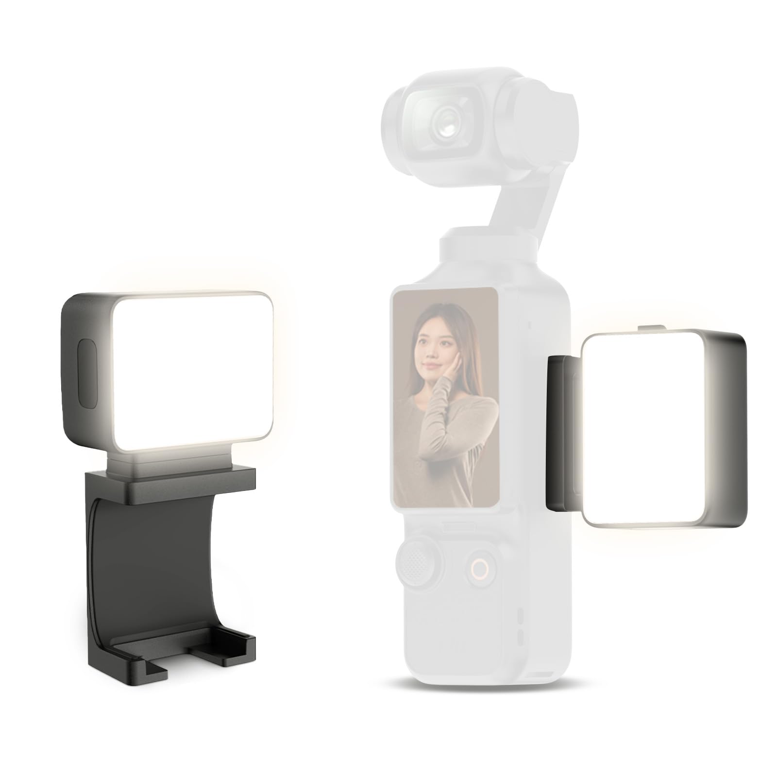 Ulanzi Pocket3用LEDビデオライト 磁気マグネット 撮影用ライト ミニライト 5800K色温度 Type-C充電式 500mAh 防水 アクションカメラアクセサリー 3段階明るさ調整 CRI95+ 軽量 カメラビデオライト Pocket3に対