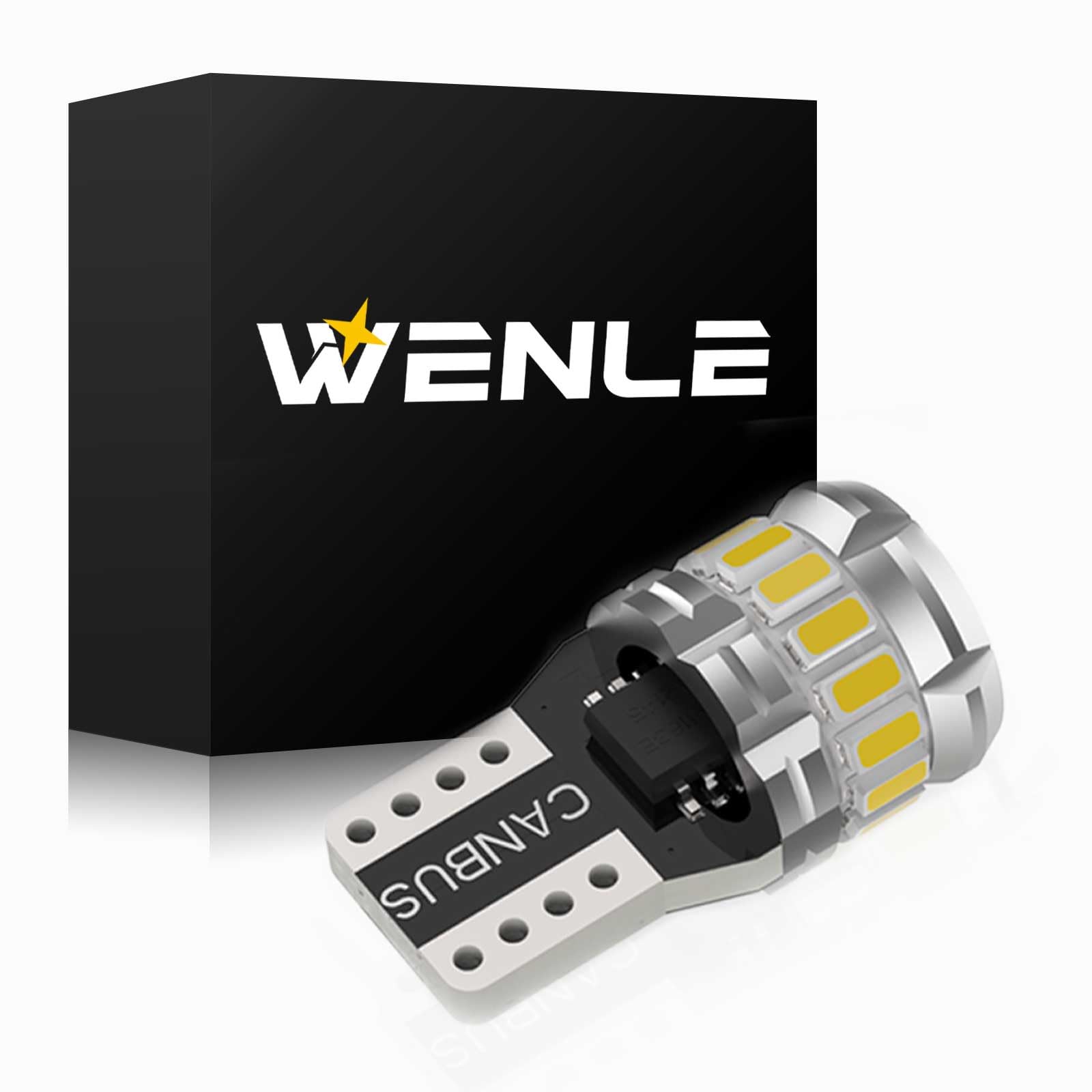 WENLE 爆光 T10 led バルブ ホワイト 6000K ポジションランプ ルームランプライセンスランプ テールラ..