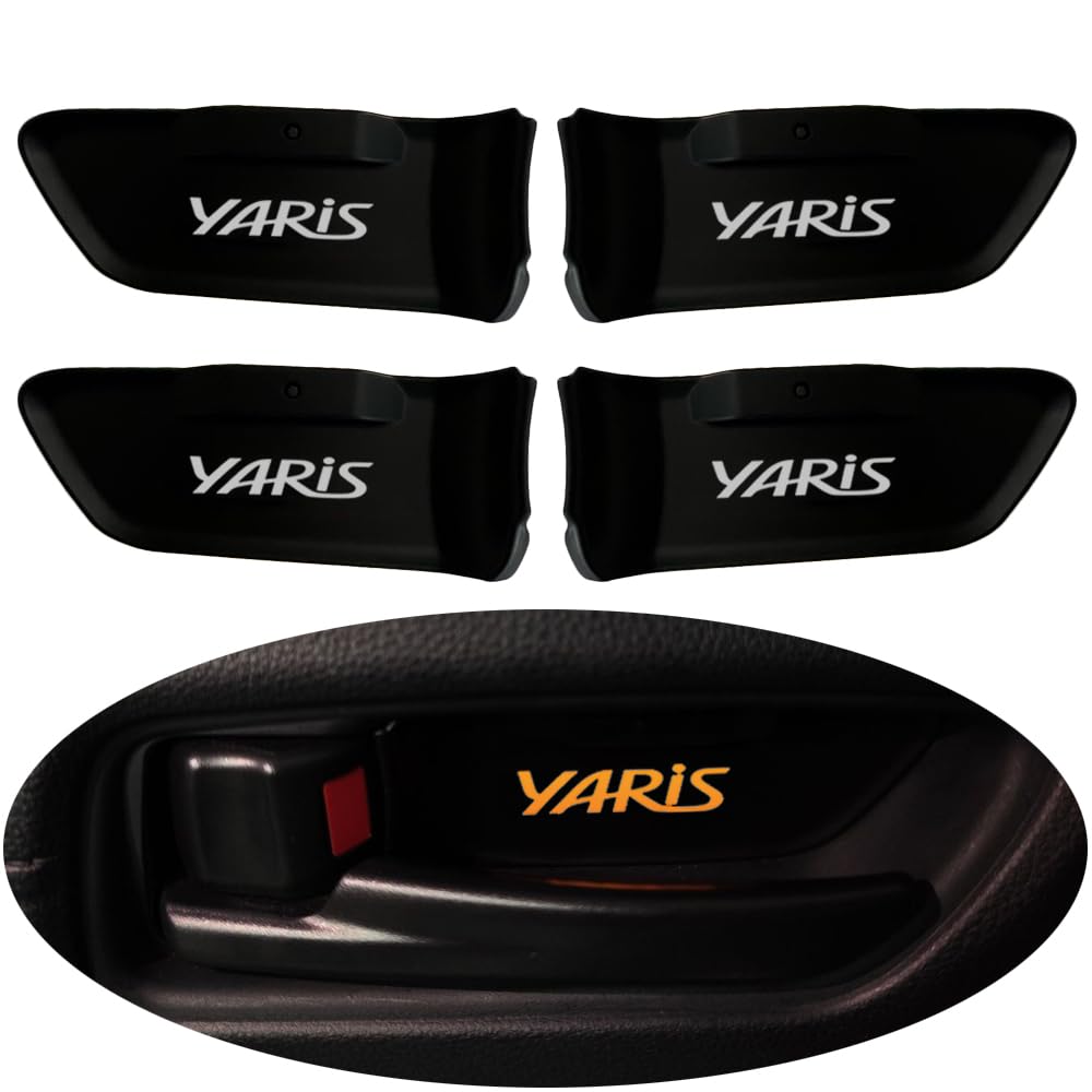 SAWAKAKI トヨタ ヤリスクロス 10系 専用設計 インナードアランプ インナードアイルミネーション ロゴ発光 LED 7色切り替え可能 ルームランプ 内装 カスタムパーツ 互換品 4枚セット