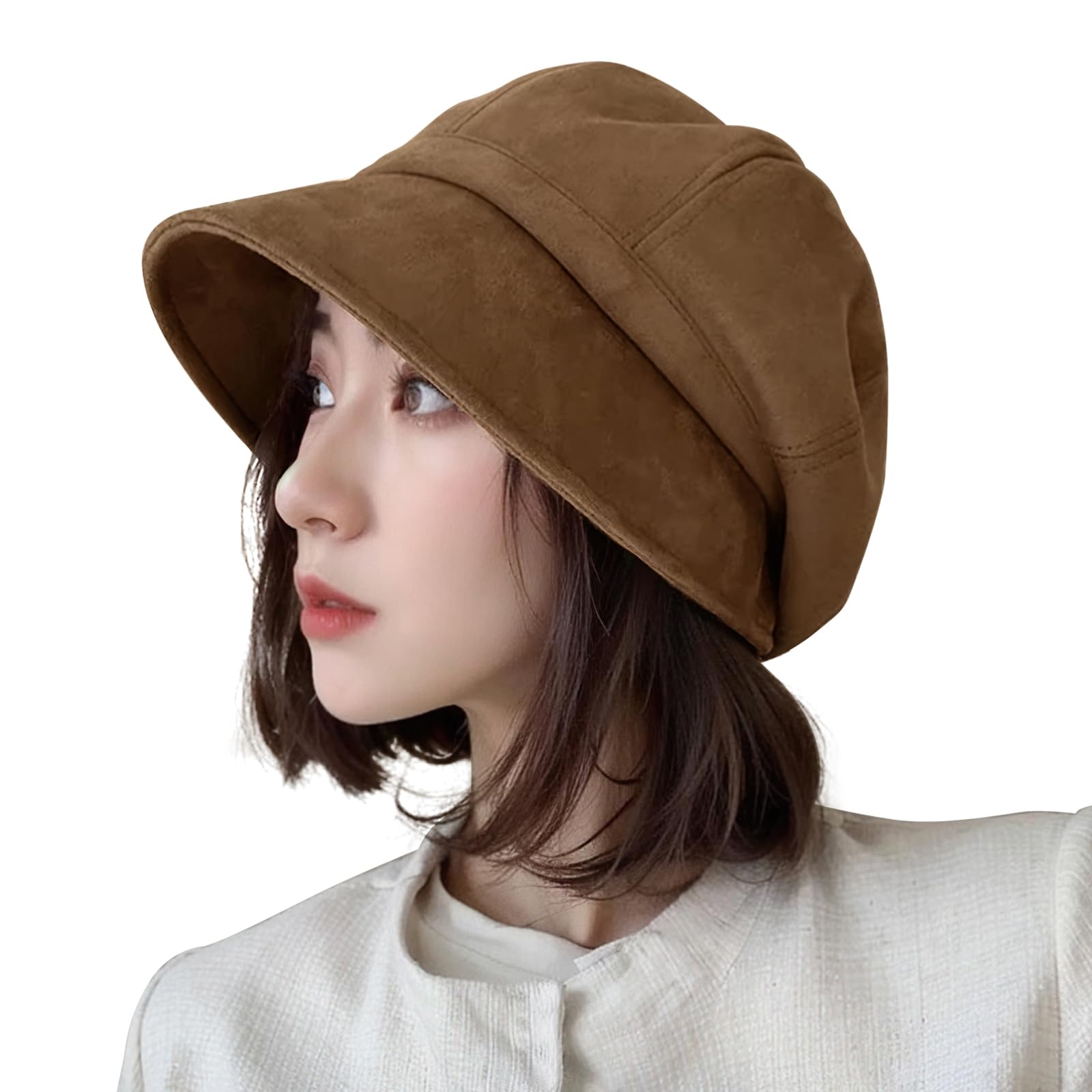 [SIVAN] 帽子 レディース 秋冬 【圧倒的な小顔効果・高機能断熱な鹿革ベルベット素材・肌に優し ...