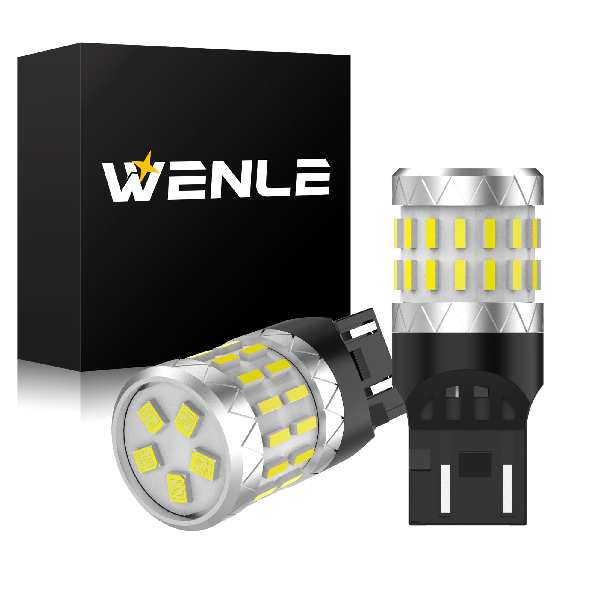 Rakuten - WENLE(ウエンレ) 新規 爆光 T20 ダブル/ T20 シングル共用 led テールランプ ブレーキランプ ストップランプ バックランプ ホワイト DC12V車用 ノイズなし 左右分2本入