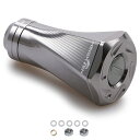 HEIGHTEN 23mm リール ハンドル ノブ 9.5g 10色 シマノ ダイワ 通用 (Shimano) Type A (Daiwa) Type S 用 70航空アルミ製 Tornado Series (ガンメタル) (231)