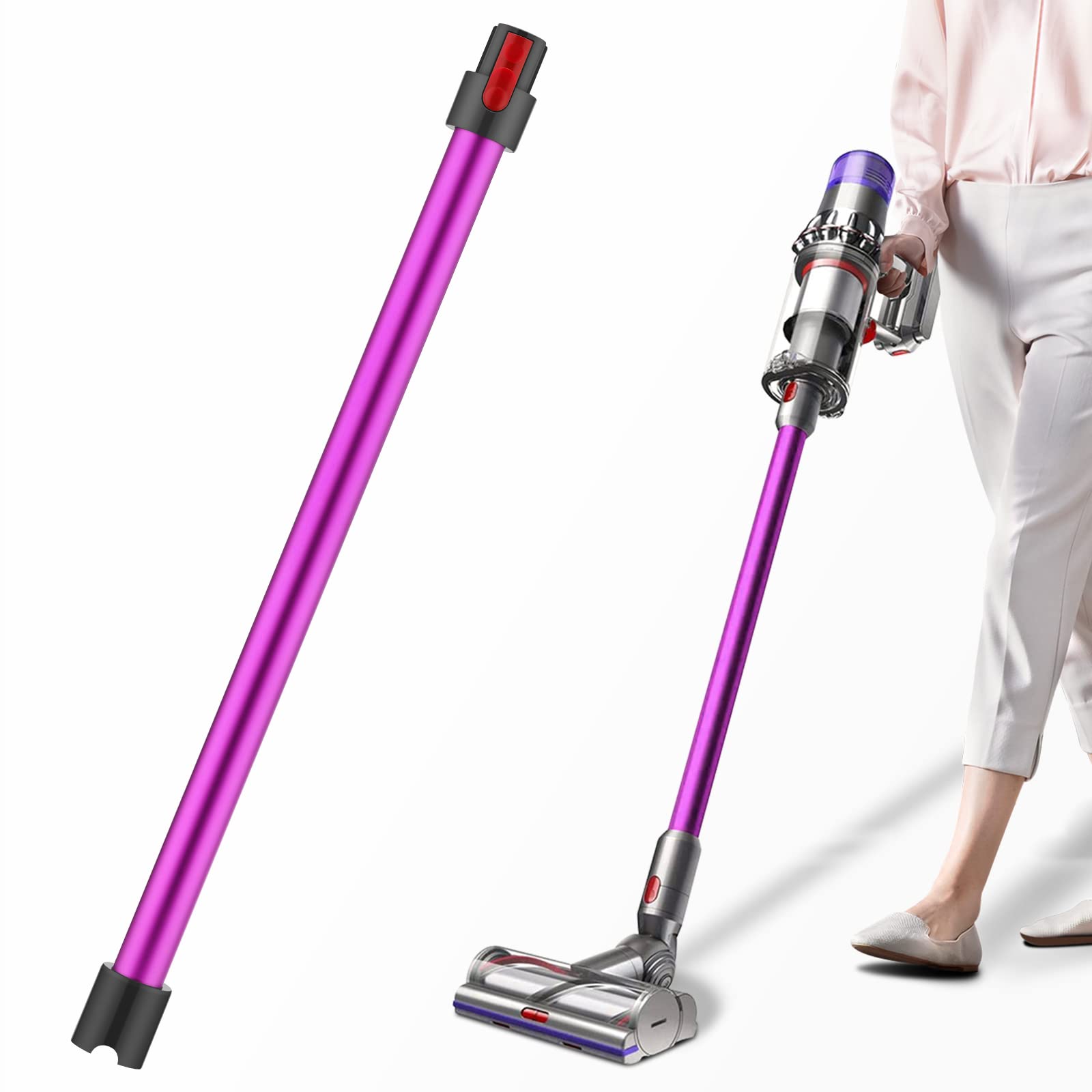 Rakuten - ダイソン V7 用 延長ロングパイプ Dyson V7 V8 V10 V11 V15 シリーズ 対応 掃除機用交換部品 パープル 互換品（非対応はSlim，v8 digital slim fluffy+、 v8 fluffy+，v8animal pro 、