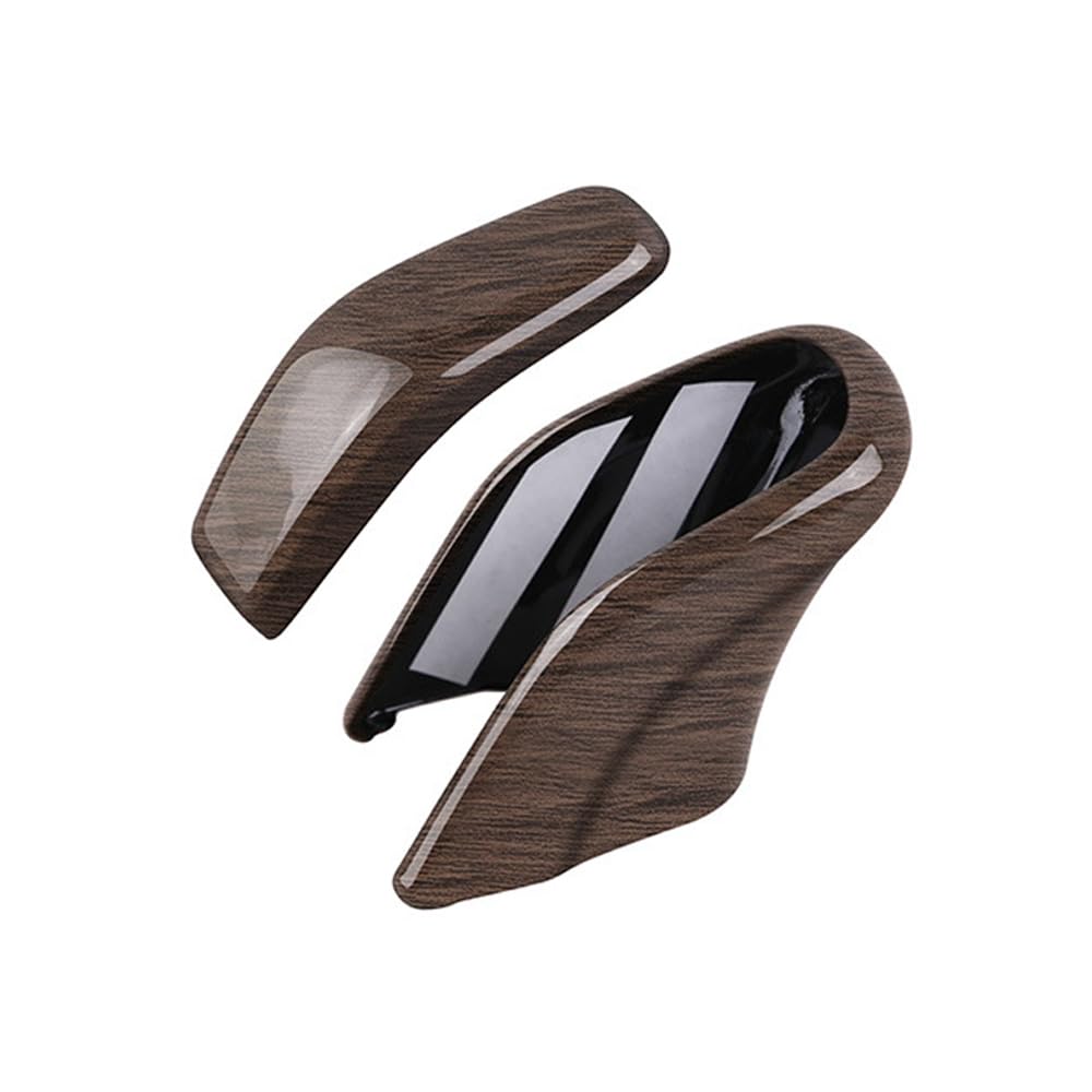 SAWAKAKI トヨタ ノア ヴォクシー 90系 専用設計 シフトノブカバー シフトレバーガーニッシュ インテリアパネル 傷防止 カスタム パーツ 取付簡単 内装 2pcs（木目調）