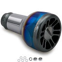 HEIGHTEN 新型2.0 24.5mm リール ハンドル ノブ 8.5g シマノ ダイワ 通用 (Shimano) Type A (Daiwa) Type S 用 70航空アルミ製 Engine Series (V2.0 - ダークグレー22STELL