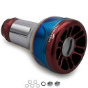 HEIGHTEN 新型2.0 24.5mm リール ハンドル ノブ 8.5g シマノ ダイワ 通用 (Shimano) Type A (Daiwa) Type S 用 70航空アルミ製 Engine Series (V2.0 - ワインレッド) (83)