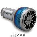 HEIGHTEN 新型2.0 24.5mm リール ハンドル ノブ 8.5g シマノ ダイワ 通用 (Shimano) Type A (Daiwa) Type S 用 70航空アルミ製 Engine Series (V2.0 - ガンメタル) (0080)