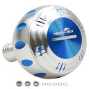HEIGHTEN 45mm パワー リール ハンドル ノブ 4色 シマノ(Shimano) Bタイプ ダイワ(Daiwa) Lサイズ 通用 Harmer Series (シルバー/ブルー, 45mm) (0085)