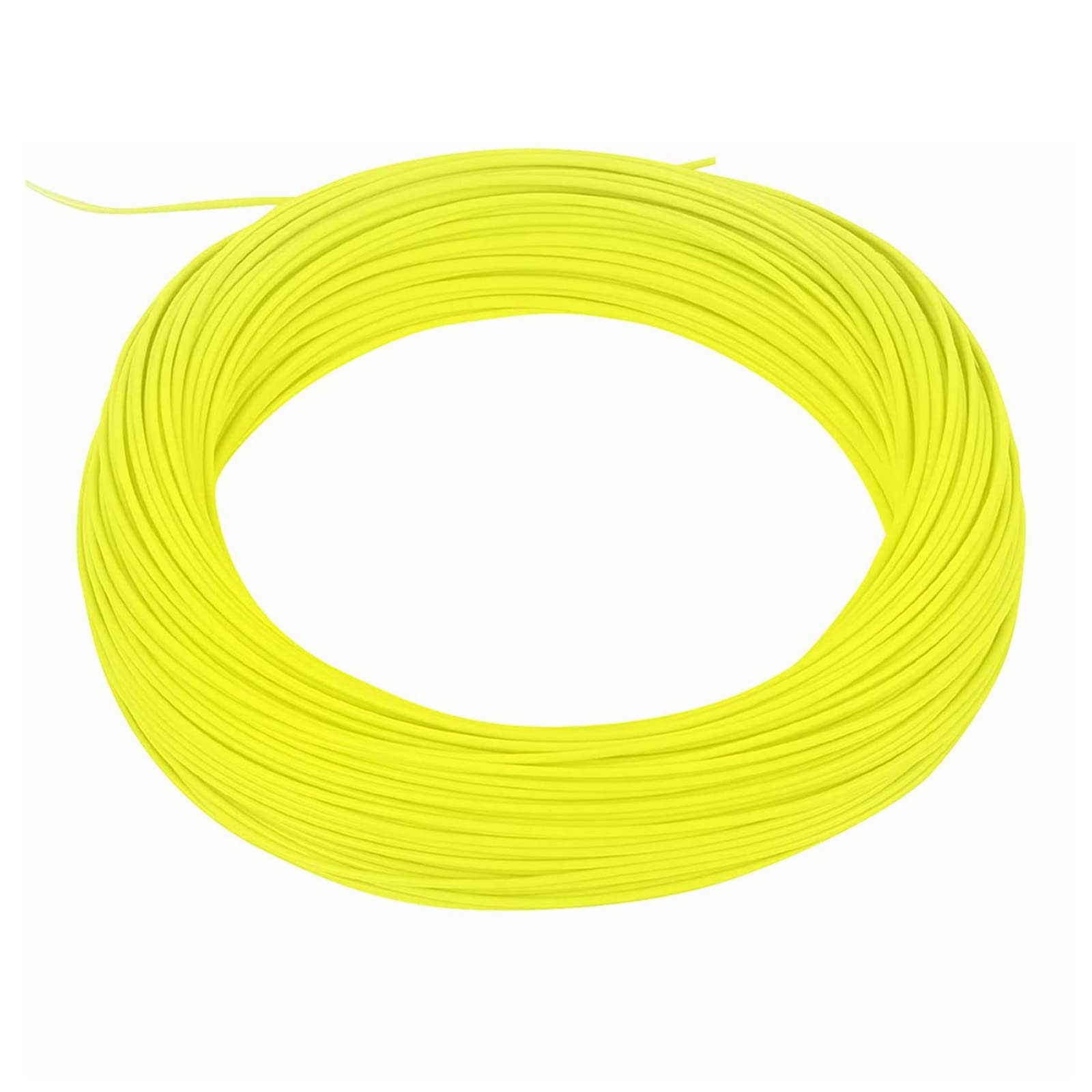 Maxcatch DT フライライン ダブルテーパー フローティング：1-8F、100フィート (オレンジ/モスグリーン) DT フライフィッシングライン (イェロー, DT-2F)