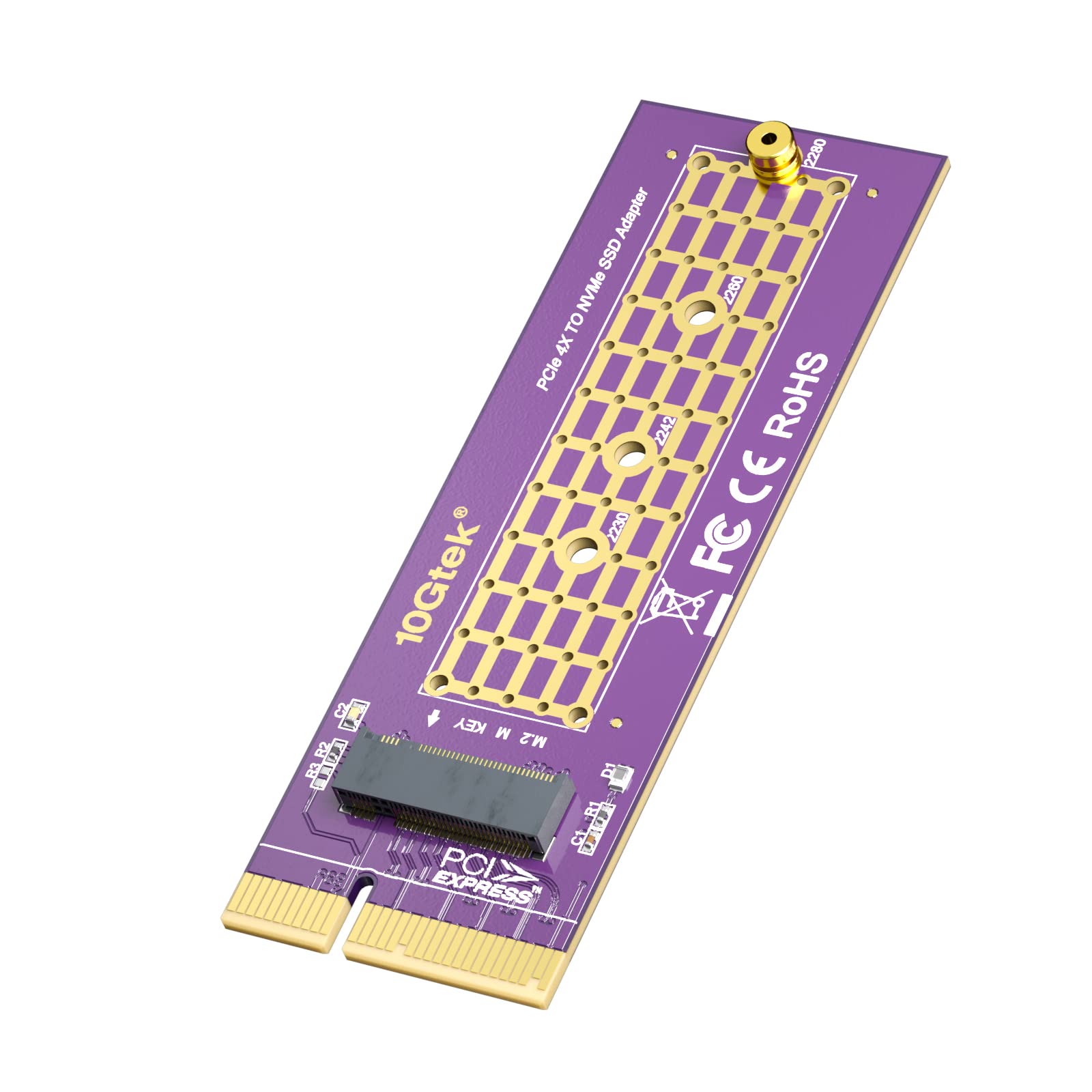 Mr HedgeHog㤨10Gtek PCIe 3.0 to NVMe (1 M.2 ץ ĥ ߥ󥿡եܡ M.2 (M Key SSD, X4פβǤʤ1,310ߤˤʤޤ