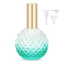 Segbeauty アトマイザー 100ml ガラス製 グリーン プッシュ式 詰め替え スプレー容器 漏れない ミニボトル スプレーボトル クイック 香水噴霧器 携帯用 詰め替え容器 液漏れ防止 持ち込み可能 通勤 香水スプレー パフューム【100ml グ
