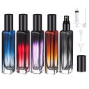 Segbeauty アトマイザー 15ml 5個入り 細長型 ガラス製 プッシュ式 詰め替えボトル 漏れない ミニボトル スプレーボトル 携帯用 おしゃれ コンパクト 旅行 パフューム かわいい 霧噴射 簡単 移し替え メンズ レディース 手軽 便利 小分