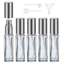 アトマイザー Segbeauty アトマイザー 10ml 5個入り ガラス製 プッシュ式 詰め替え スプレー容器 漏れない ミニボトル スプレーボトル クイック 香水噴霧器 携帯用 詰め替え容器 液漏れ防止 持ち込み可能 通勤 香水スプレー パフューム【1