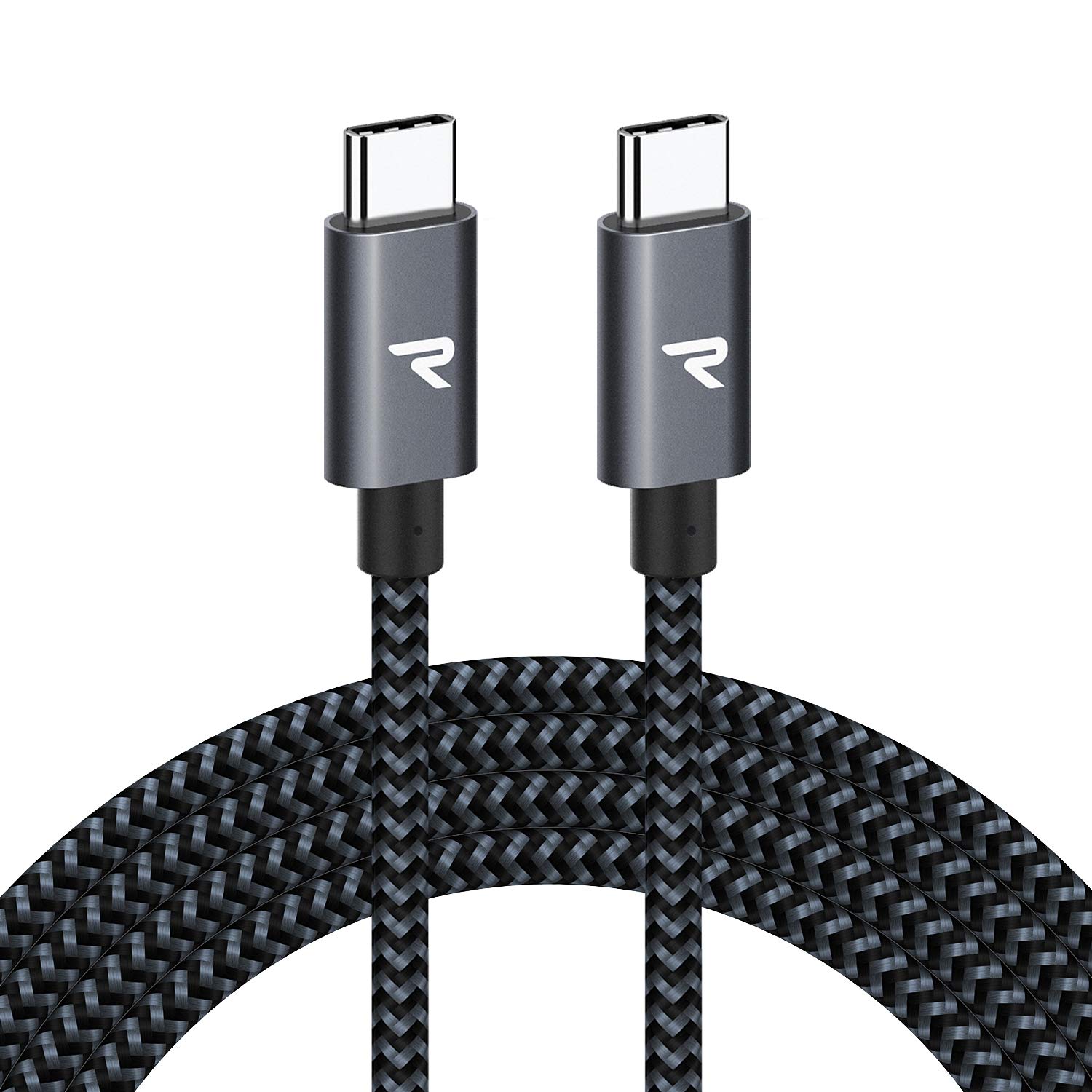 RAMPOW USB Type C ケーブル【2M 黒 /PD3.0&QC3.0超高速充電】60W/3A充電 高速デー...