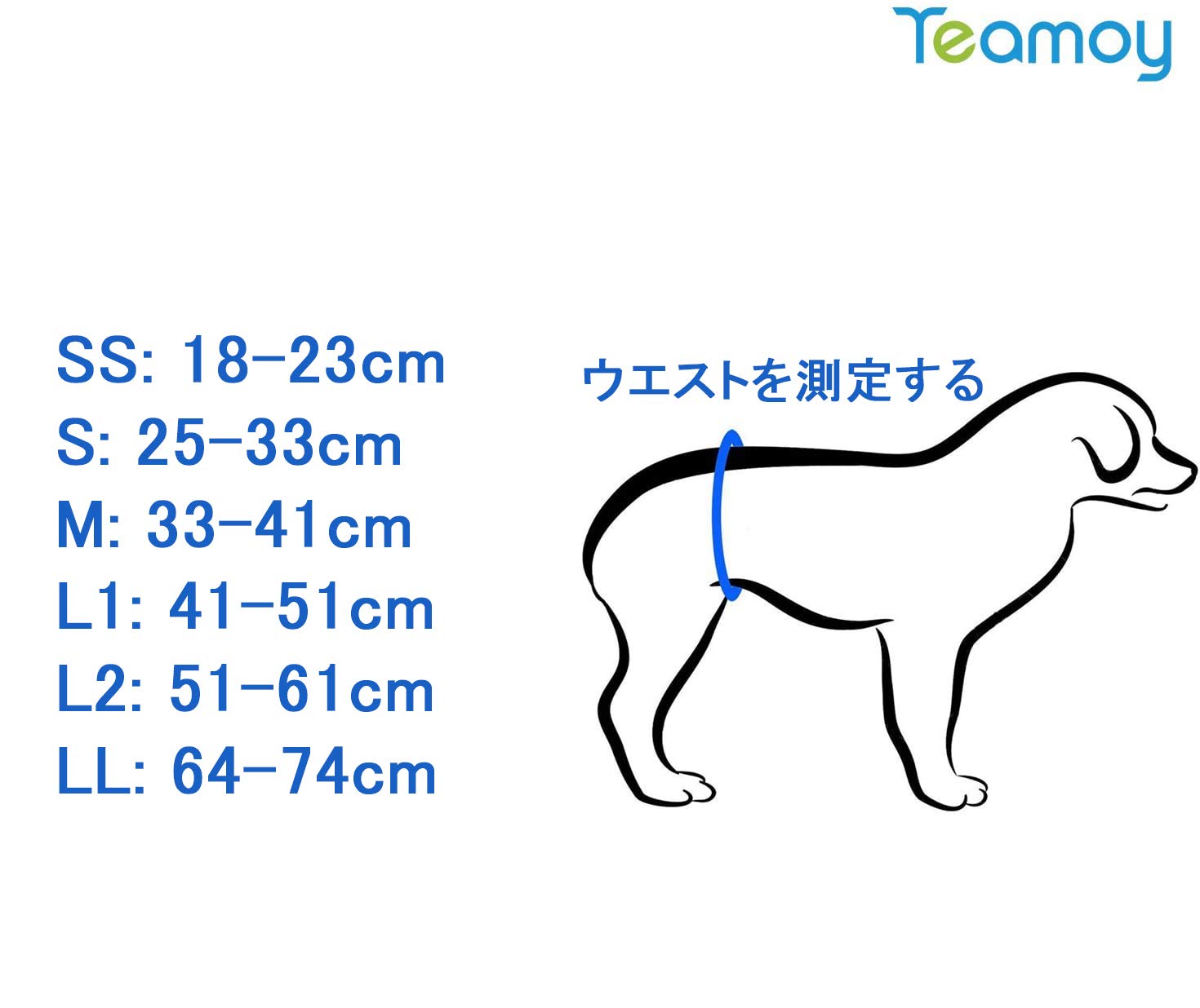 Rakuten - Teamoy マナーベルト 犬用 3点セット メッシュ裏地 防水加工生地 ウェストサイズ調整可能 マーキング防止 介護用 お漏らし対策 オス 男の子(S,ブラック+グレー+ブルー)