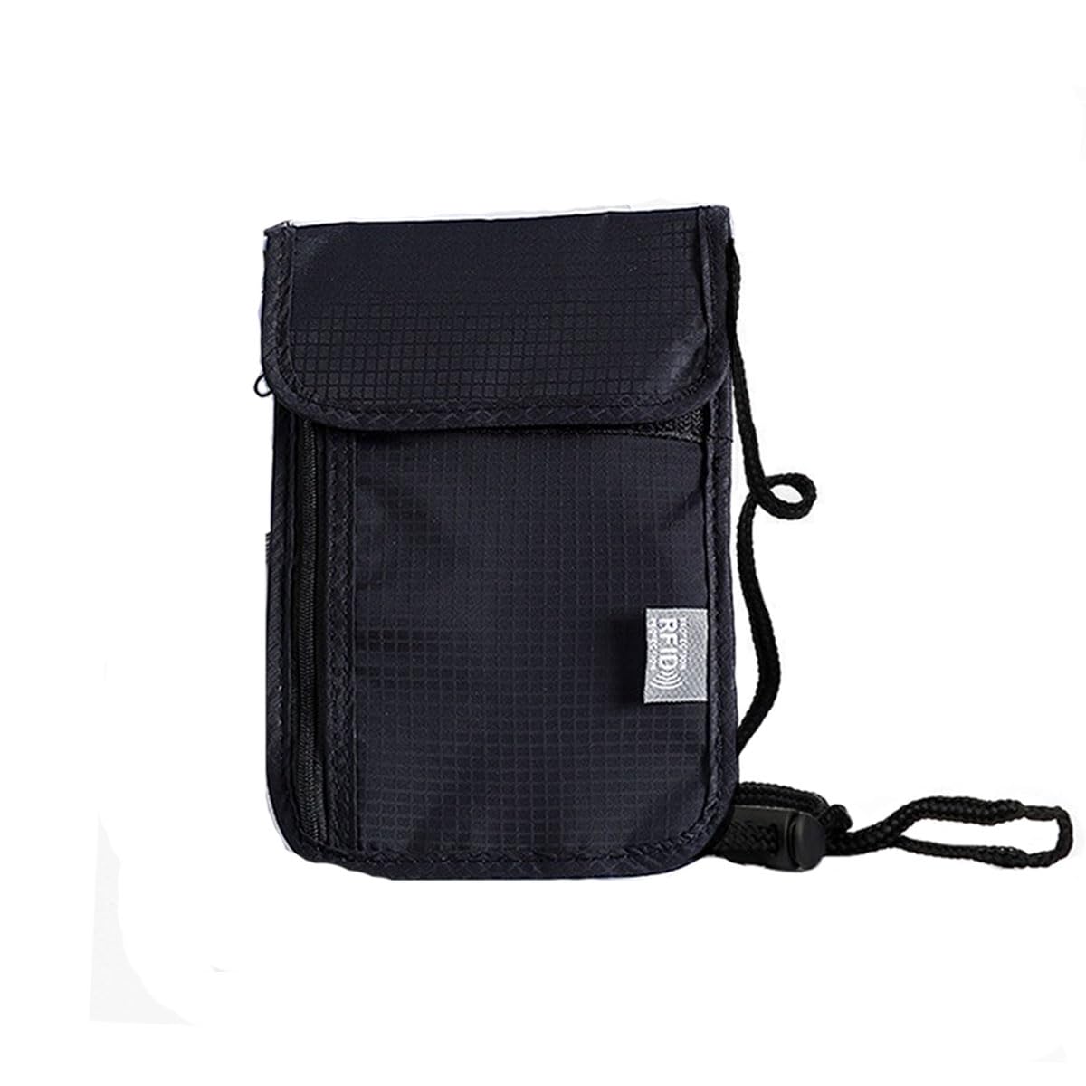 LOYELEY パスポートケース RFID スキミング防止 磁気防止 セキュリティポーチ パスポートバッグ ネック..