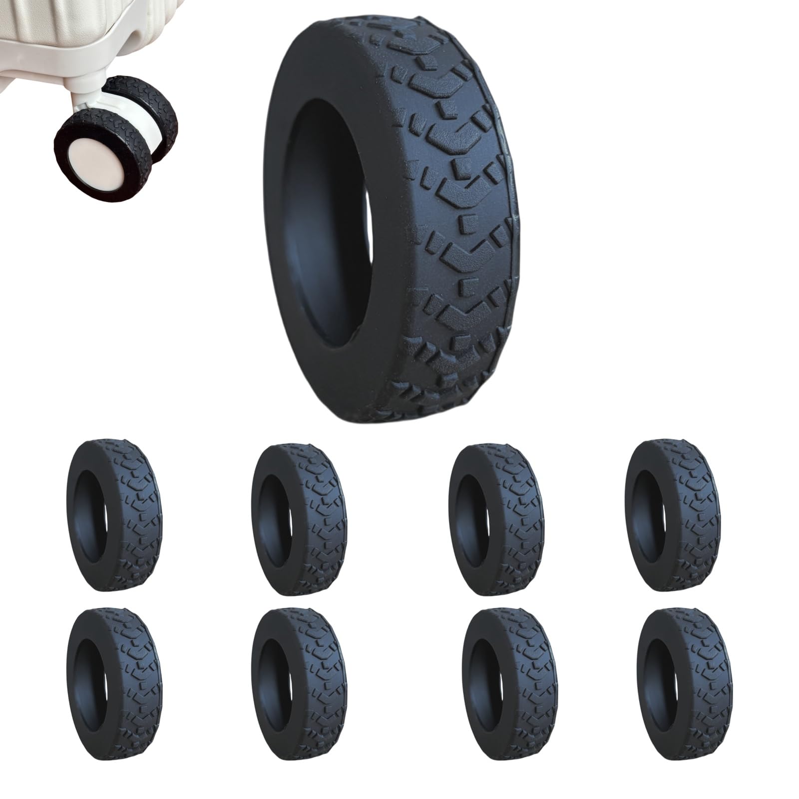 [Cosylive] キャスターカバー キャリーケース 車輪カバー スーツケース タイヤカバー 静音設計/騒音低..