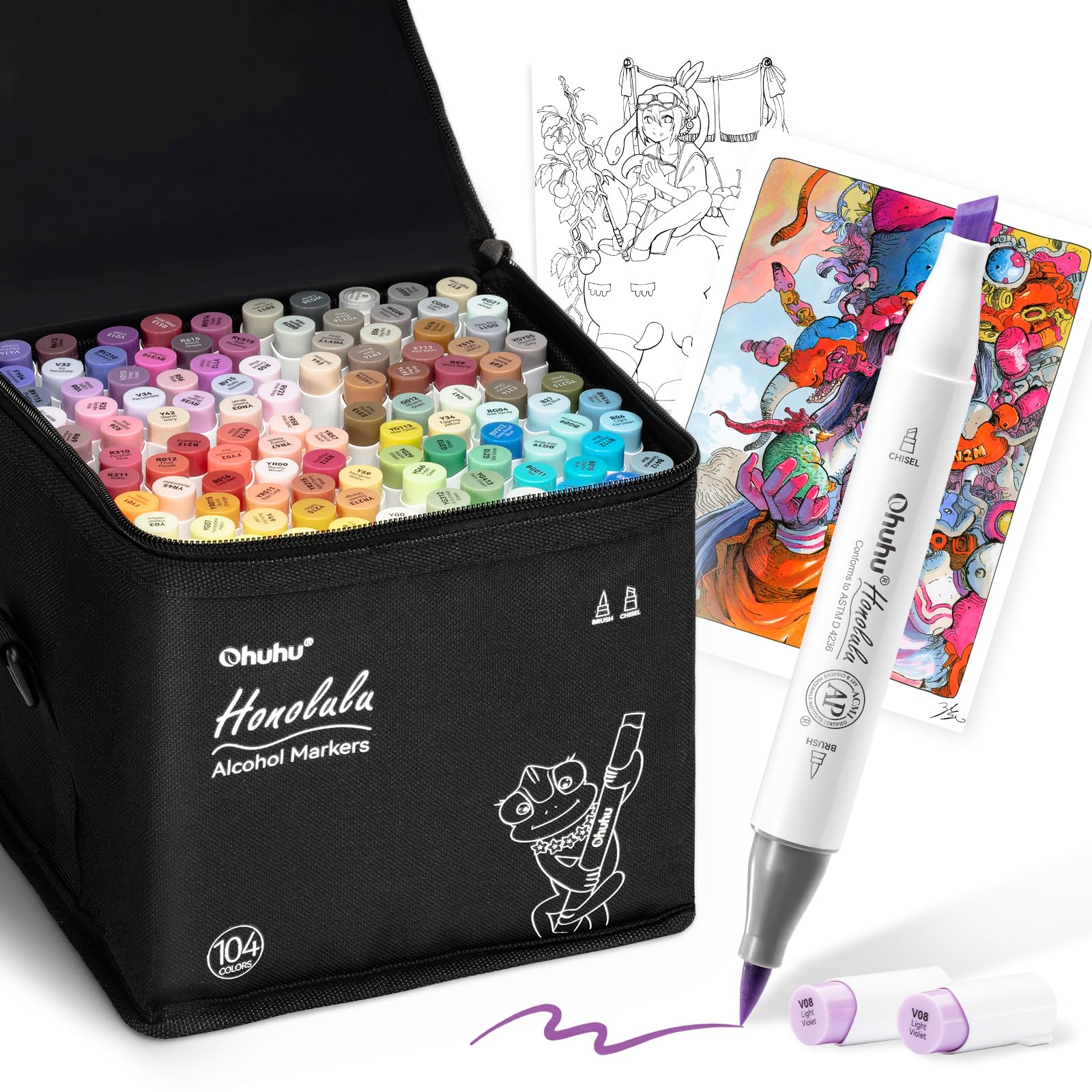 Ohuhu ���饹�ȥޡ����� ɮ������ ɮ������ 104�� �ץ����� ���饹�� �ޡ������ڥ� �֥������ڥ�1���դ� Honolulu ���꡼��