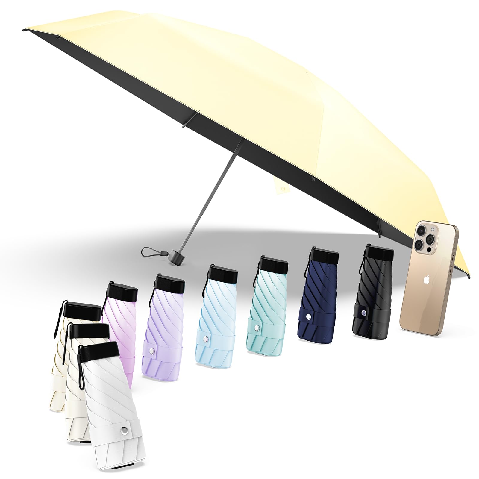 Alwgreen 日傘『業界初!レッドドット・デザイン賞受賞』おりたたみ傘『極軽量・JIS認証』UVカット100% 遮光 遮熱 ポケット折りたたみ傘 耐風撥水 ...