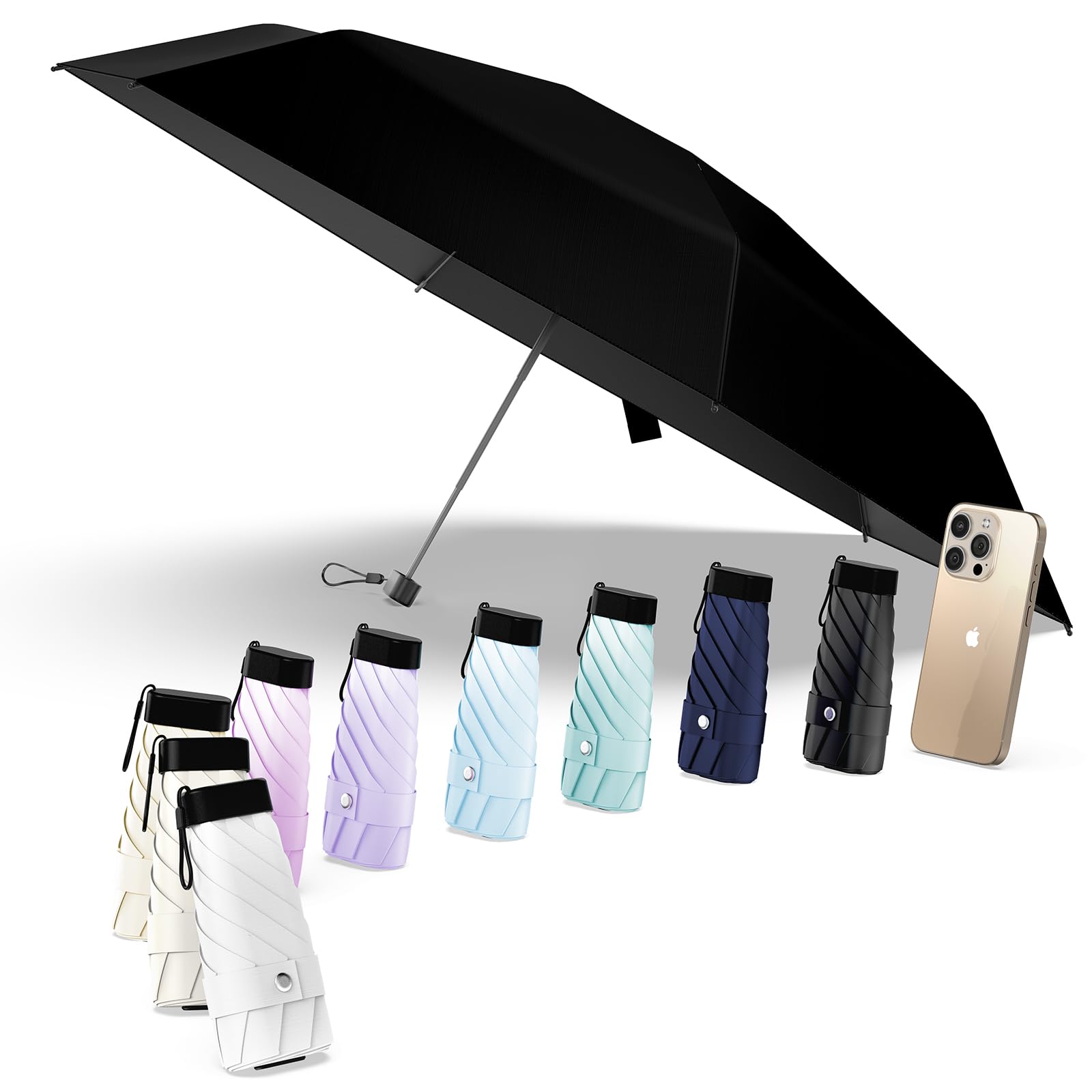 Alwgreen 日傘『業界初!レッドドット・デザイン賞受賞』おりたたみ傘『極軽量・JIS認証』UVカット100% 遮光 遮熱 ポケット折りたたみ傘 耐風撥水 ...