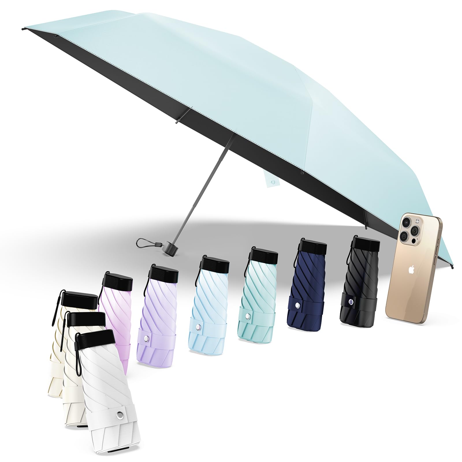 Alwgreen 日傘『業界初!レッドドット・デザイン賞受賞』おりたたみ傘『極軽量・JIS認証』UVカット100% 遮光 遮熱 ポケット折りたたみ傘 耐風撥水 ...