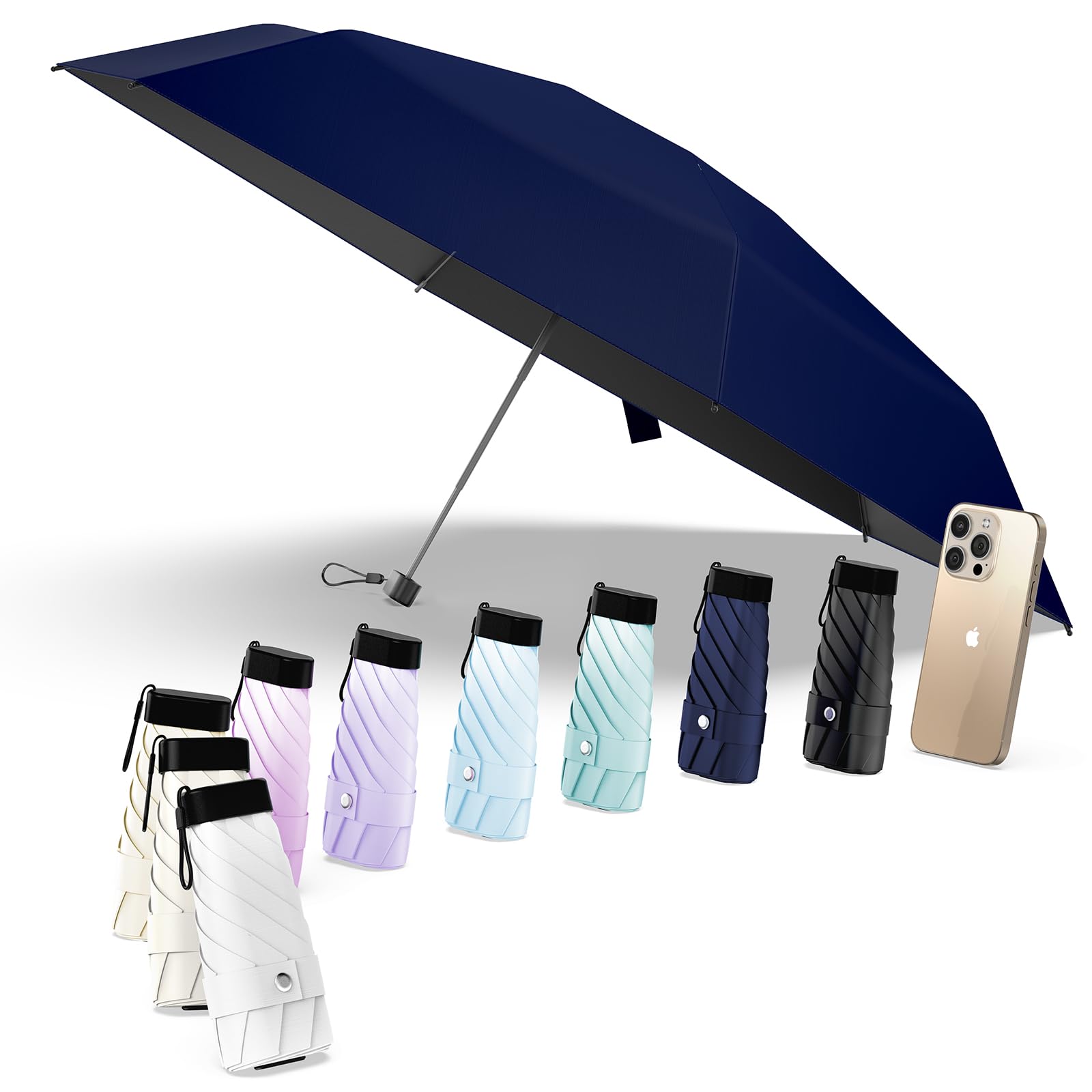 Alwgreen 日傘『業界初!レッドドット・デザイン賞受賞』おりたたみ傘『極軽量・JIS認証』UVカット100% 遮光 遮熱 ポケット折りたたみ傘 耐風撥水 ...