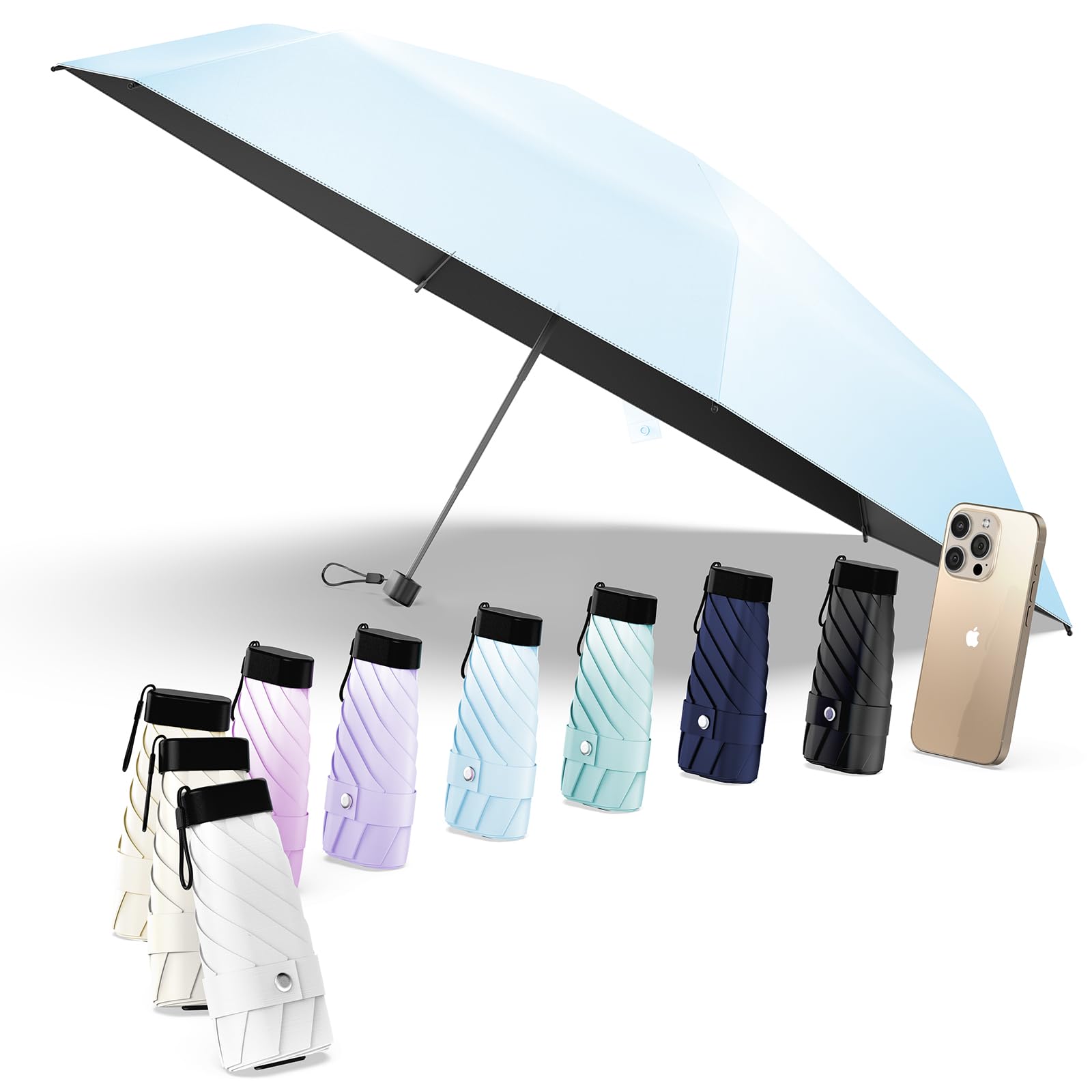 Alwgreen 日傘『業界初!レッドドット・デザイン賞受賞』おりたたみ傘『極軽量・JIS認証』UVカット100% 遮光 遮熱 ポケット折りたたみ傘 耐風撥水 ...