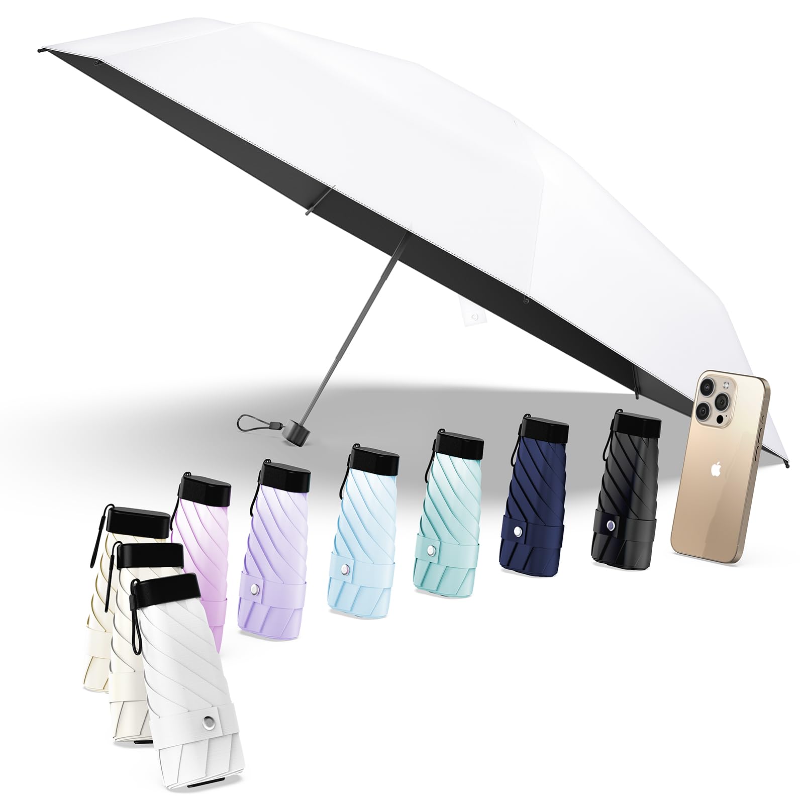 Alwgreen 日傘『業界初!レッドドット・デザイン賞受賞』おりたたみ傘『極軽量・JIS認証』UVカット100% 遮光 遮熱 ポケット折りたたみ傘 耐風撥水 ...