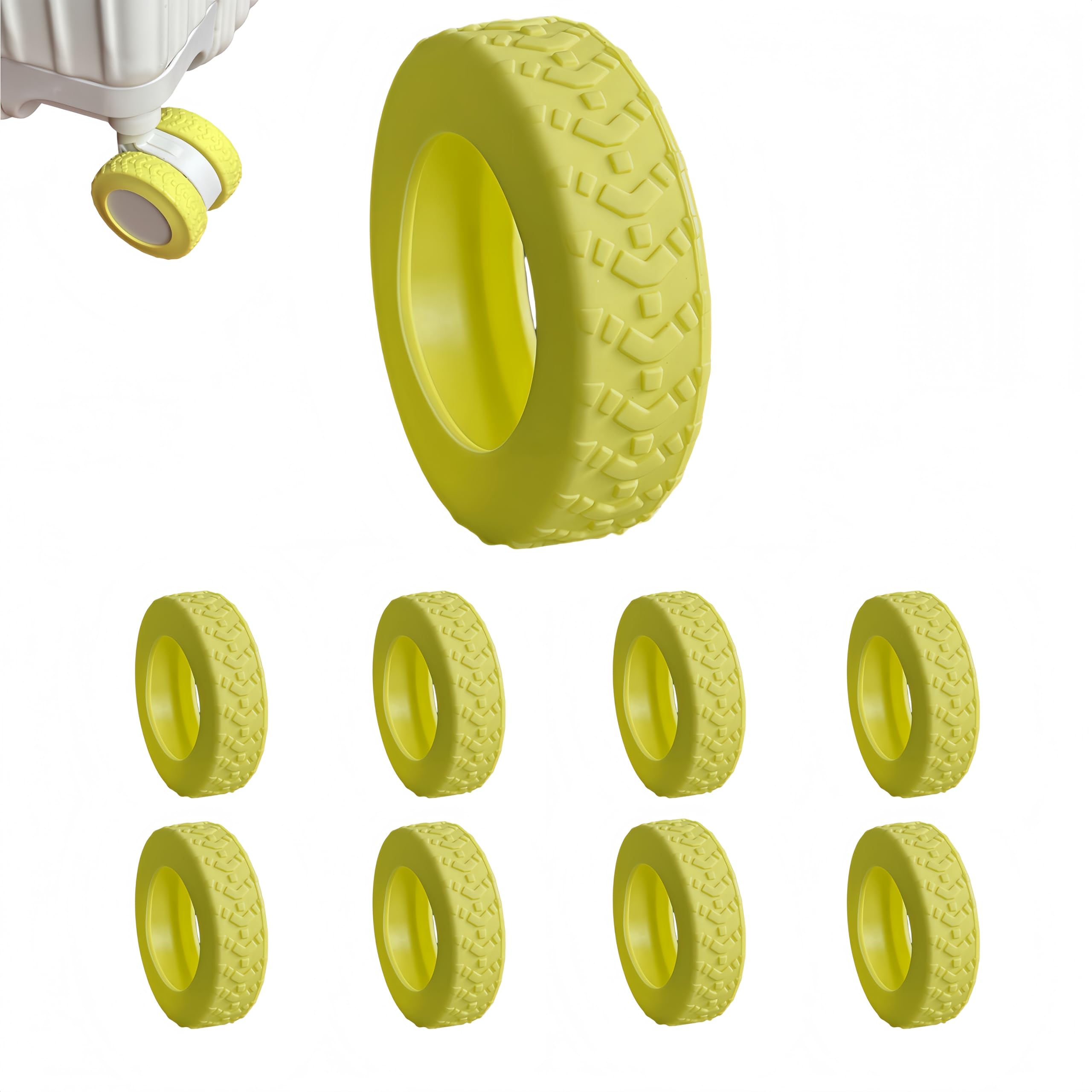 [Cosylive] キャスターカバー キャリーケース 車輪カバー スーツケース タイヤカバー 静音設計/騒音低..