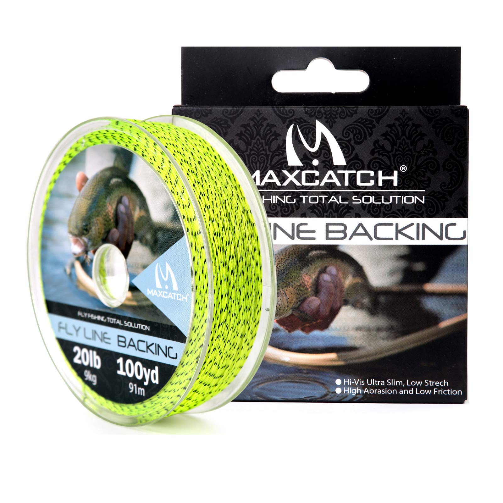 M MAXIMUMCATCH Maxcatch�Хå��󥰥饤�� �ե饤�ե��å�����100/300yard(��90m) 20/30lb ���å�(�ۥ磻�ȡ�������...