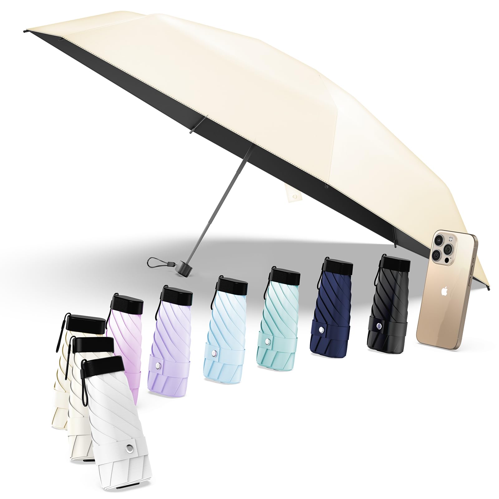 Alwgreen 日傘『業界初!レッドドット・デザイン賞受賞』おりたたみ傘『極軽量・JIS認証』UVカット100% 遮光 遮熱 ポケット折りたたみ傘 耐風撥水 ...