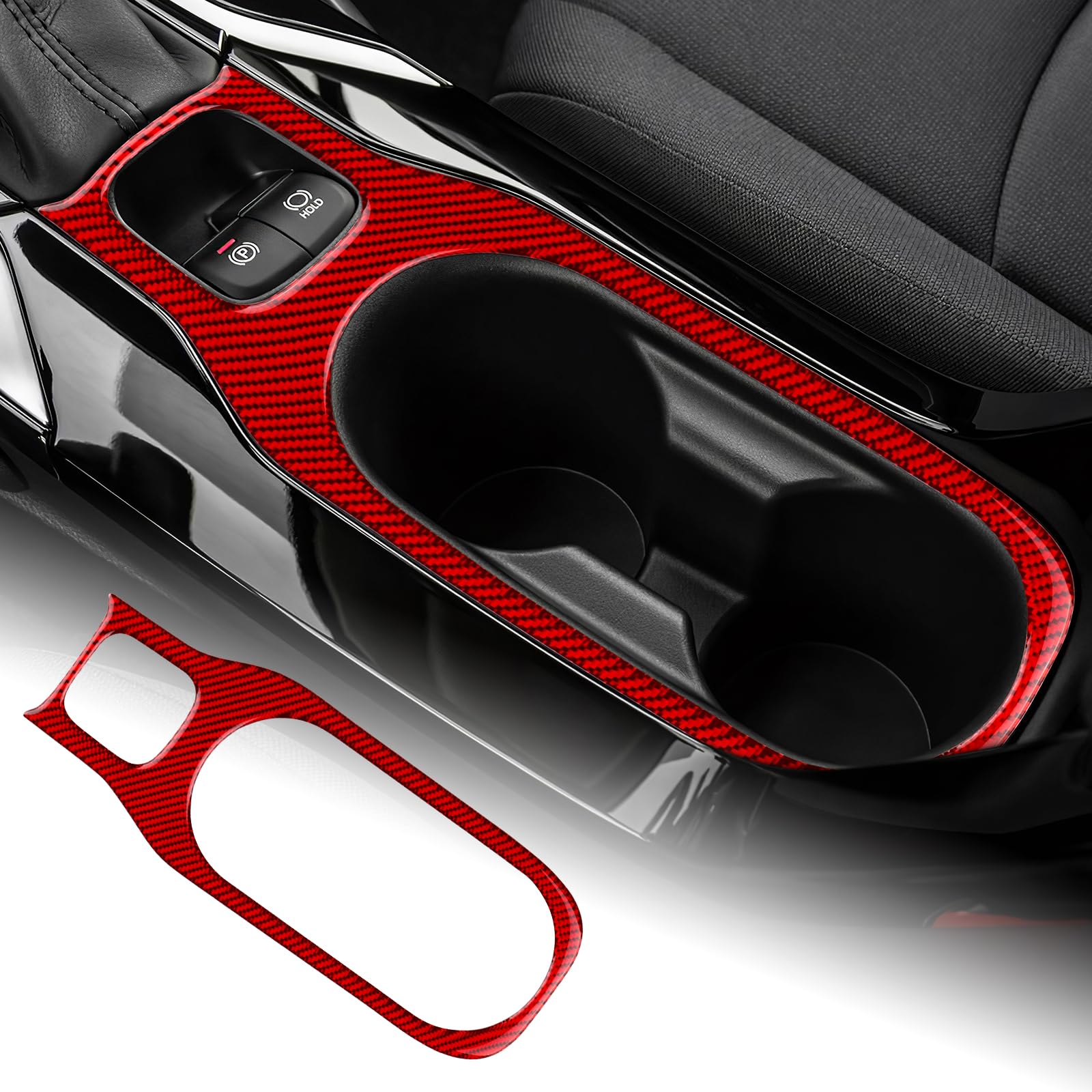Rakuten - AIRSPEED トヨタ カローラ カローラツーリング 12代目 2019-2024 Toyota Corolla 専用 カーボンファイバー アクセサリー インテリア 内装パーツ カーフロントカップホルダーパネルステッカー おしゃれ カスタム ドレスアップ