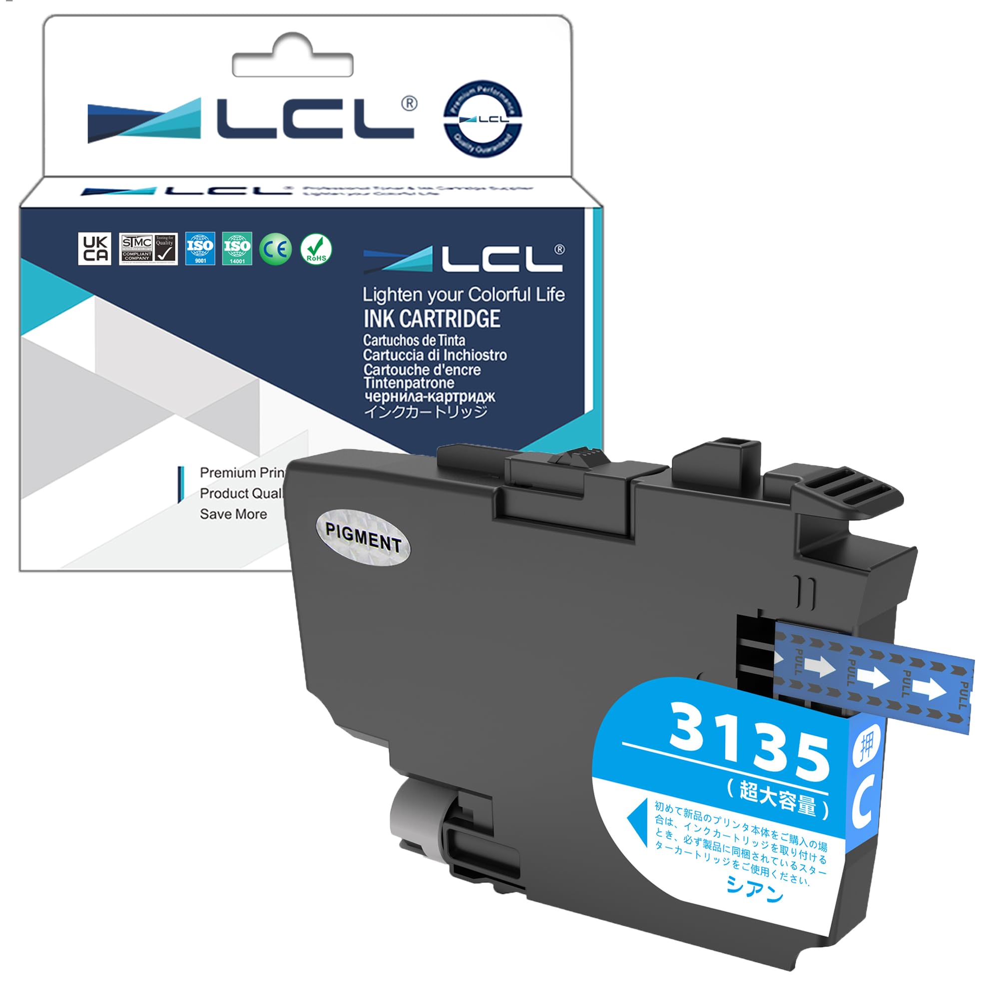Rakuten - LCL Brother用 ブラザー用 LC3135 LC3135C （1パック シアン） 顔料 互換インクカートリッジ 対応機種：DCP-J988N/MFC-J1500N/MFC-J1605DN
