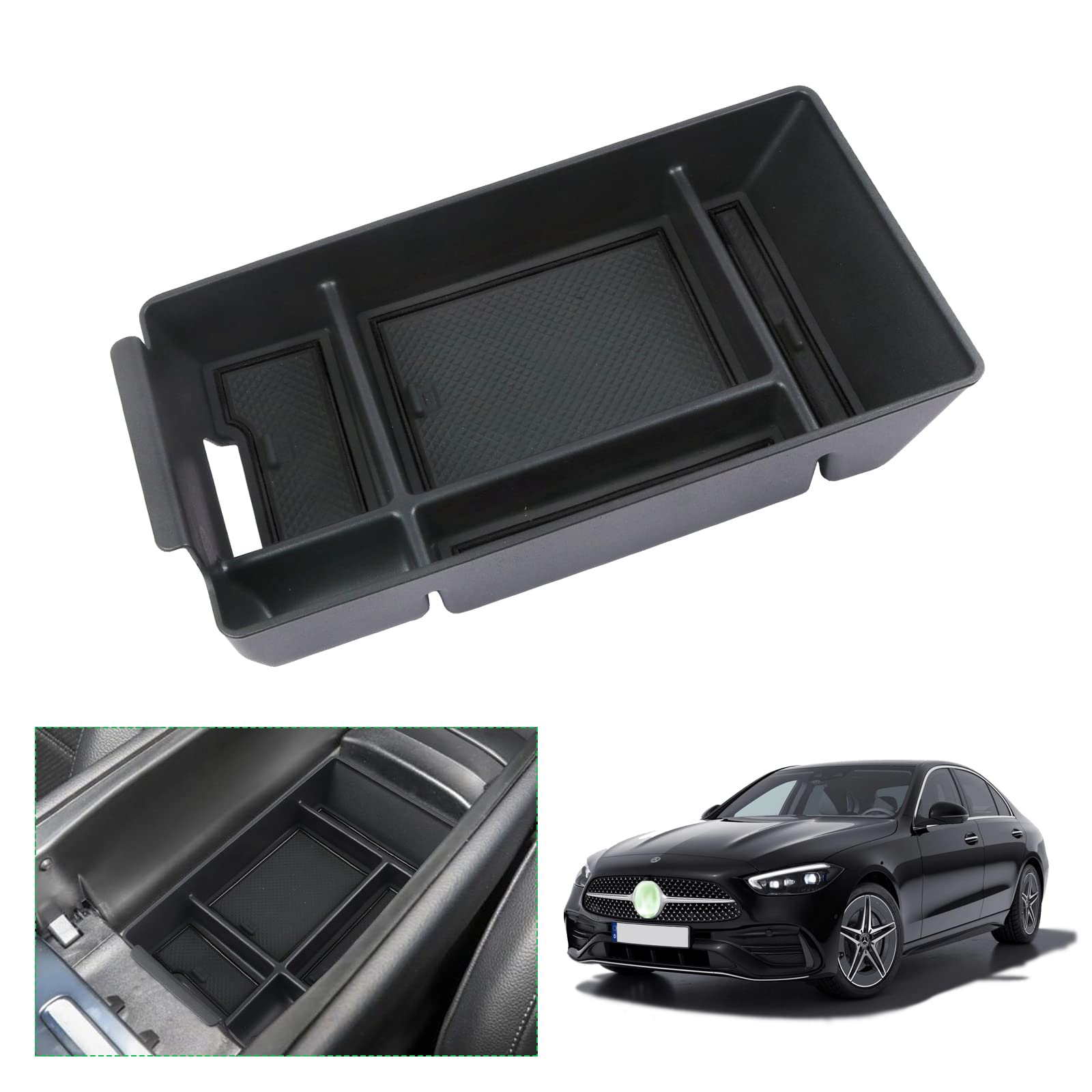【GAFAT】メルセデス ベンツ Benz Cクラス W206 5代目 2021年・現行 専用 車用収納ボックス 収納ボック..