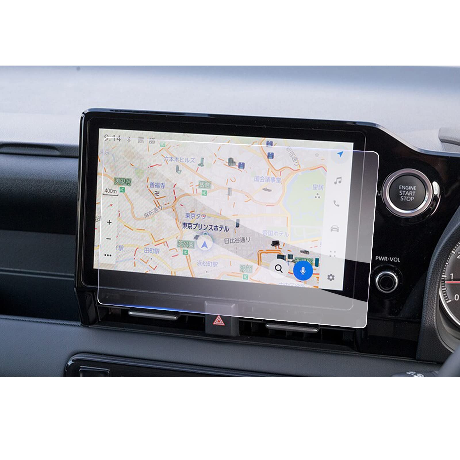 【GAFAT】 トヨタ ノア ヴォクシー R90W型 4代目 10.5インチ R4.1~ 新型 T-Connectナビ 純正ナビ ノア ヴォクシー 90系 新型 ナビ フィルム 10.5インチ ディスプレイオーディオ 車用液晶保護フィルム カーナビ ノア