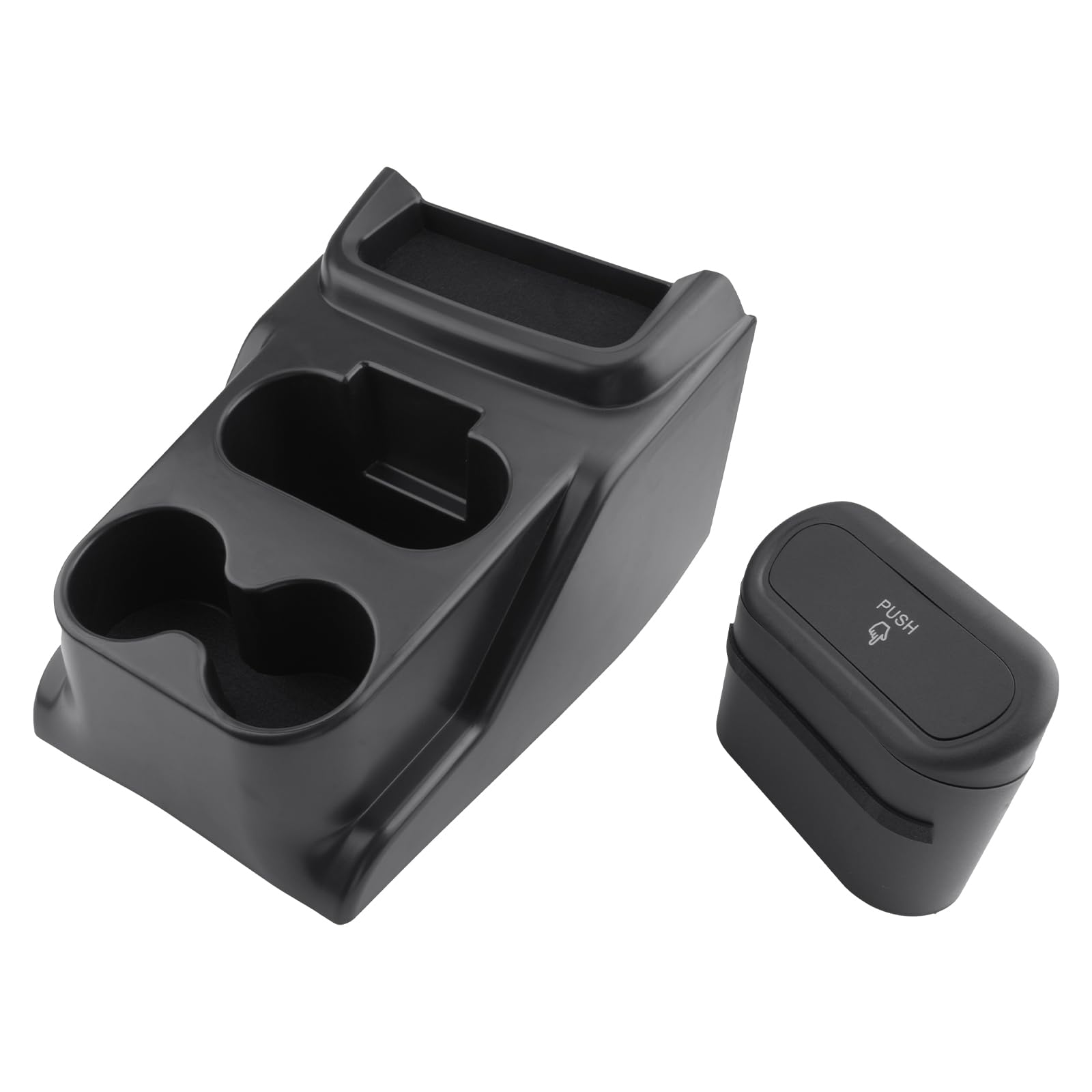 Rakuten - 【GAFAT】ホンダ N-BOX/N-BOX カスタムJF5 JF6 3in1 センターコンソール 収納 ボックス nbox jf5 コンソール ボックス ドリンクホルダー&フタ付きゴミ箱 小物入れ JF6 マルチ収納 アクセサリー キズ 汚れ防止 取り付